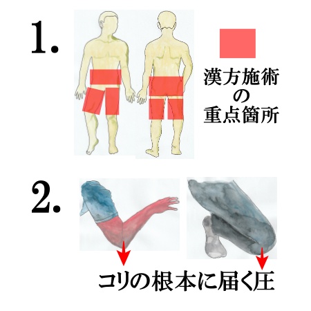 経絡図の前で説明